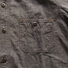 画像をギャラリービューアに読み込む, 【FREEWHEELERS/フリーホイーラーズ】"Neal" SHIRT BLACK PEPPER CHAMBRAY