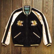 画像をギャラリービューアに読み込む, 【TAILOR TOYO/テーラー東洋】Mid 1950s Style Velveteen (Two-tone) × Acetate Souvenir Jacket “TIGER HEAD” × “GOLD DRAGON”