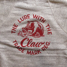 画像をギャラリービューアに読み込む, 【FREEWHEELERS/フリーホイーラーズ】“THE LURE WITH THE CLAW” RAGLAN SLEEVE SWEAT SHIRT MIX GRAY x OATMEAL