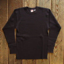 画像をギャラリービューアに読み込む, 【FREEWHEELERS/フリーホイーラーズ】“CREW NECKED THERMAL” LONG SLEEVE SHIRT BLACK