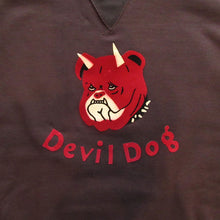 画像をギャラリービューアに読み込む, 【FREEWHEELERS/フリーホイーラーズ】“Devil Dog” DOUBLE V SWEAT SHIRT CHARCOAL BLACK x SOOT BLACK