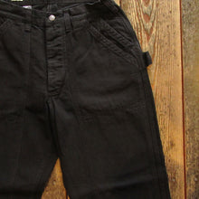 画像をギャラリービューアに読み込む, 【FREEWHEELERS/フリーホイーラーズ】“CHOPPER BUILDER” WORK TROUSERS YARN-DYED RUDE BLACK