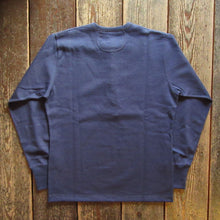 画像をギャラリービューアに読み込む, 【FREEWHEELERS/フリーホイーラーズ】“HENLEY NECKED” LONG SLEEVE SHIRT DRY NAVY