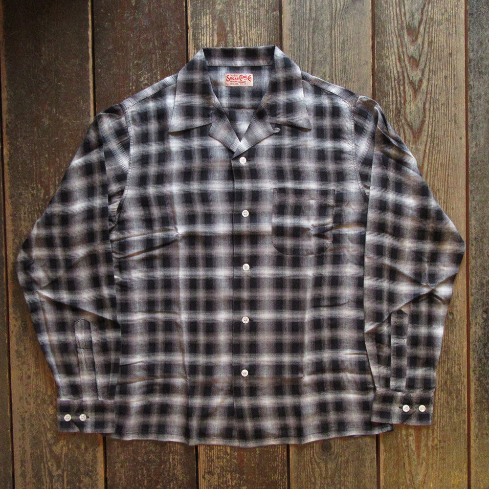 SUGAR CANE/シュガーケーン】RAYON OMBRE CHECK OPEN SHIRT SC29683