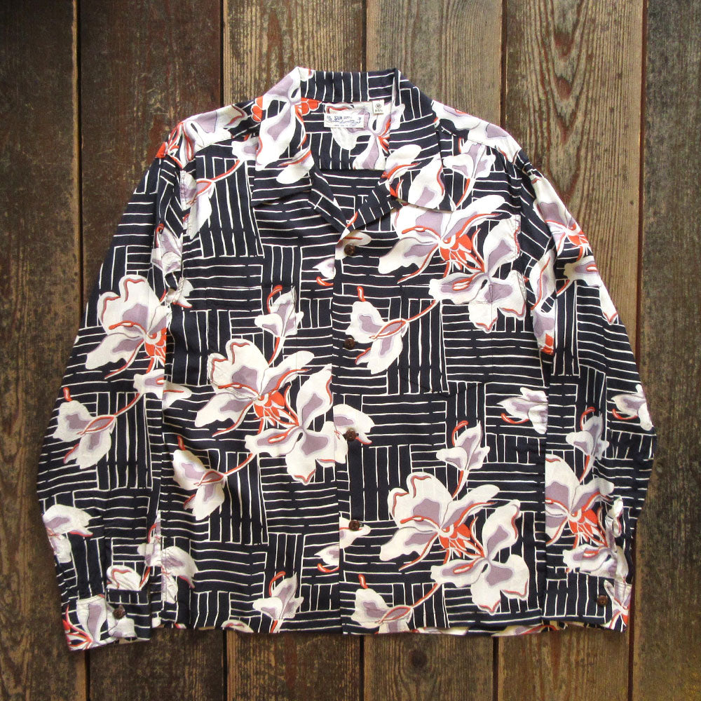SUN SURF/サンサーフ】RAYON HAWAIIAN L/S SHIRT “WHITE GINGER