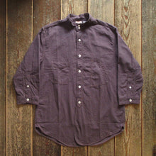画像をギャラリービューアに読み込む, 【FREEWHEELERS/フリーホイーラーズ】“THE SKIPPER” THREE-QUARTER SLEEVE YARN-DYED DARK GRAY × YARN-DYED BLACK