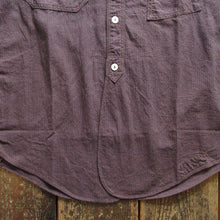 画像をギャラリービューアに読み込む, 【FREEWHEELERS/フリーホイーラーズ】“THE SKIPPER” THREE-QUARTER SLEEVE YARN-DYED DARK GRAY × YARN-DYED BLACK