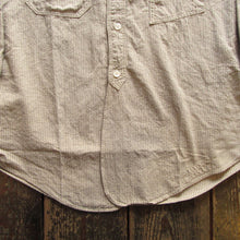 画像をギャラリービューアに読み込む, 【FREEWHEELERS/フリーホイーラーズ】“THE SKIPPER” THREE-QUARTER SLEEVE YARN-DYED DARK BEIGE × YARN-DYED BLACK