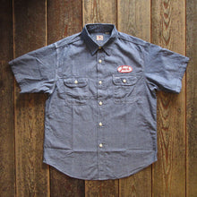 画像をギャラリービューアに読み込む, 【SUGAR CANE/シュガーケーン】CHAMBRAY WORK SHIRT with CHAIN EMBROIDERED