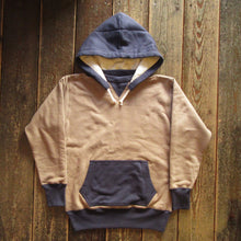 画像をギャラリービューアに読み込む, 【FREEWHEELERS/フリーホイーラーズ】“AFTER HOOD SWEAT SHIRT SET-IN SLEEVE” DOUBLE FACE MEDIUM GRAY x OLD NAVY x DRY CREAM