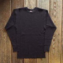 画像をギャラリービューアに読み込む, 【FREEWHEELERSフリーホイーラーズ】“CREW NECKED THERMAL” LONG SLEEVE SHIRT BLACK