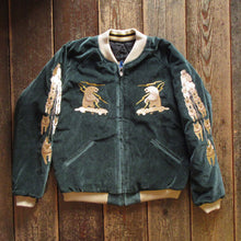 画像をギャラリービューアに読み込む, 【TAILOR TOYO/テーラー東洋】Late 1950s Style Velveteen Souvenir Jacket “POLAR BEAR” × “ALASKA MAP”
