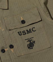 画像をギャラリービューアに読み込む, 【BUZZ RICKSON'S/バズリクソンズ】U.S.M.C. M-1944 HERRINGBONE UTILITY JACKET