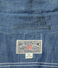 画像をギャラリービューアに読み込む, 【BUZZ RICKSON'S/バズリクソンズ】BLUE CHAMBRAY WORK SHIRTS