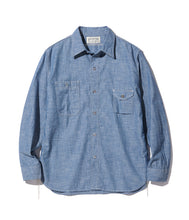 画像をギャラリービューアに読み込む, 【SUGAR CANE/シュガーケーン】FICTION ROMANCE 4.3oz. SLUB CHAMBRAY WORK SHIRT