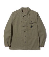画像をギャラリービューアに読み込む, 【BUZZ RICKSON'S/バズリクソンズ】U.S.M.C. M-1944 HERRINGBONE UTILITY JACKET