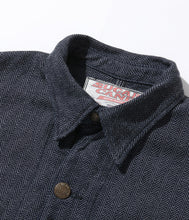 画像をギャラリービューアに読み込む, 【SUGAR CANE/シュガーケーン】FICTION ROMANCE 12oz. INDIGO COTTON TWEED WORK COAT