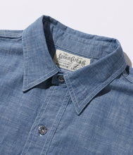 画像をギャラリービューアに読み込む, 【SUGAR CANE/シュガーケーン】FICTION ROMANCE 4.3oz. SLUB CHAMBRAY WORK SHIRT