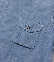 画像をギャラリービューアに読み込む, 【SUGAR CANE/シュガーケーン】FICTION ROMANCE 4.3oz. SLUB CHAMBRAY WORK SHIRT