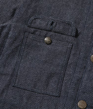 画像をギャラリービューアに読み込む, 【SUGAR CANE/シュガーケーン】FICTION ROMANCE 12oz. INDIGO COTTON TWEED WORK COAT
