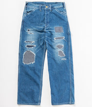 画像をギャラリービューアに読み込む, 【SUGAR CANE/シュガーケーン】11oz. BLUE DENIM WORK PANTS AGED MODEL