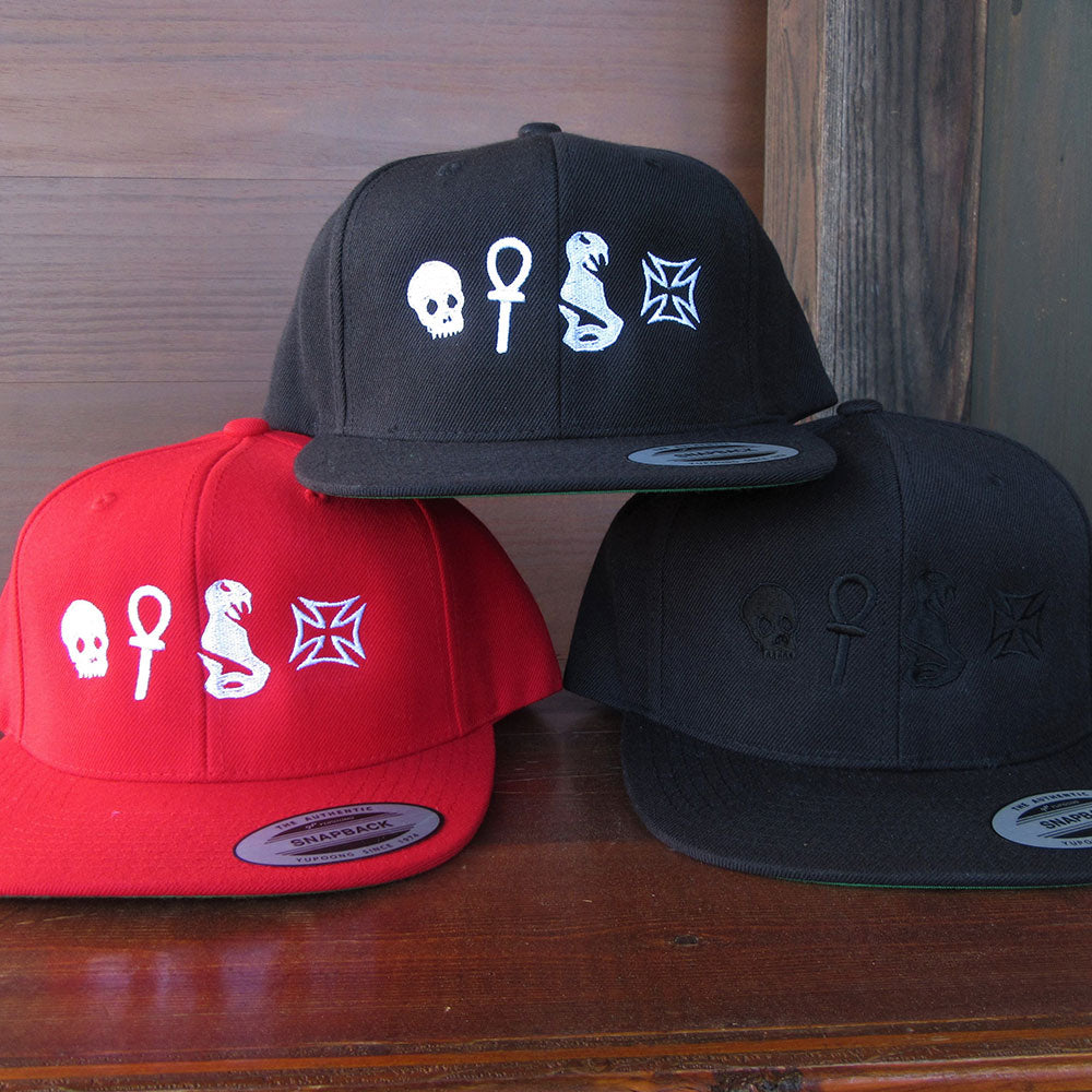 【GARBAGE WAGON/ガベージワゴン】GARBAGE WAGON x TRADITION-CYCLES SISSY BAR 6 PANNEL  EMBROIDERED HAT