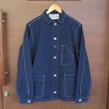 画像をギャラリービューアに読み込む, 【FREEWHEELERS/フリーホイーラーズ】UNION SPECIAL OVERALLS "WIGWAG" WORK JACKET INDIGO WABASH STRIPE