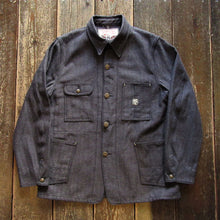 画像をギャラリービューアに読み込む, 【SUGAR CANE/シュガーケーン】FICTION ROMANCE 12oz. INDIGO COTTON TWEED WORK COAT