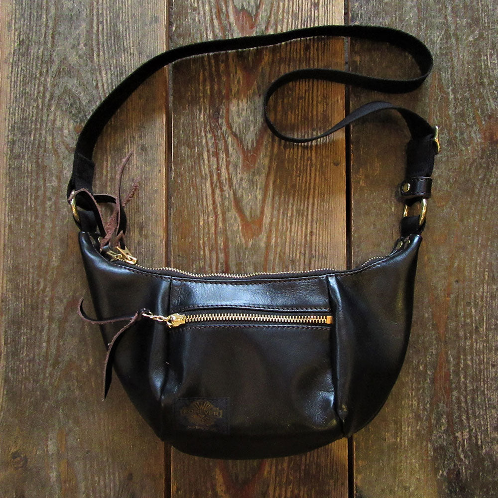 WESTRIDE/ウエストライド】LEATHER MINI SHOULDER BAG BLACK HORSEHIDE – Stroke Clothing