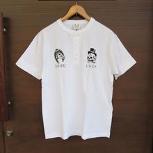 画像をギャラリービューアに読み込む, 【SIRANO BROS/シラノブロス】5.6oz Henley-Neck T-shirts “GOOD LUCK”