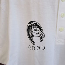 画像をギャラリービューアに読み込む, 【SIRANO BROS/シラノブロス】5.6oz Henley-Neck T-shirts “GOOD LUCK”