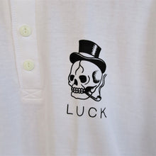 画像をギャラリービューアに読み込む, 【SIRANO BROS/シラノブロス】5.6oz Henley-Neck T-shirts “GOOD LUCK”