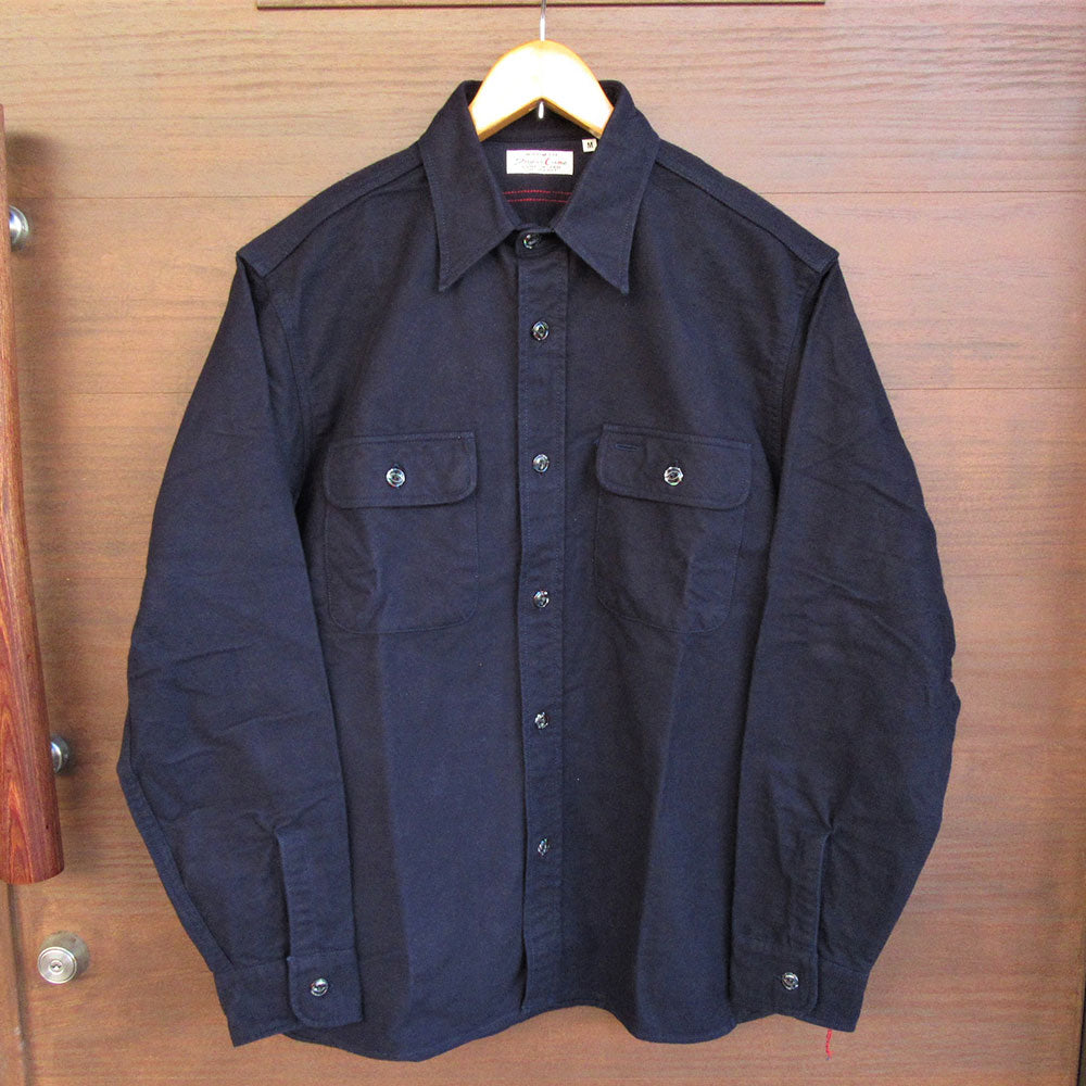 【SUGAR CANE/シュガーケーン】FICTION ROMANCE 9.5oz. HEAVY TWILL WORK SHIRT with  MARBLE BUTTON