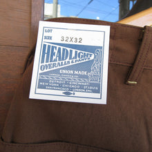 画像をギャラリービューアに読み込む, 【HEADLIGHT/ヘッドライト】 9oz. BROWN DUCK DUNGAREES