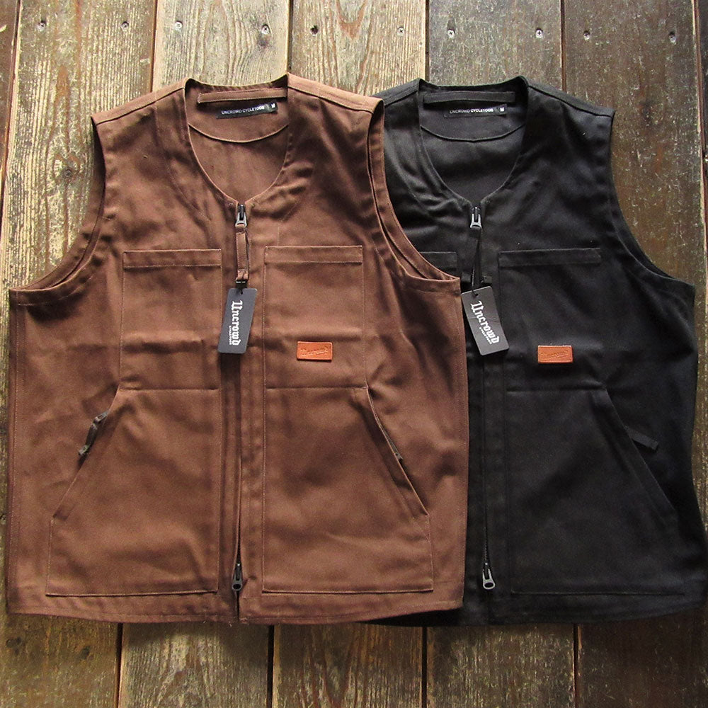 【UNCROWD/アンクラウド】CANVAS RIDE VEST