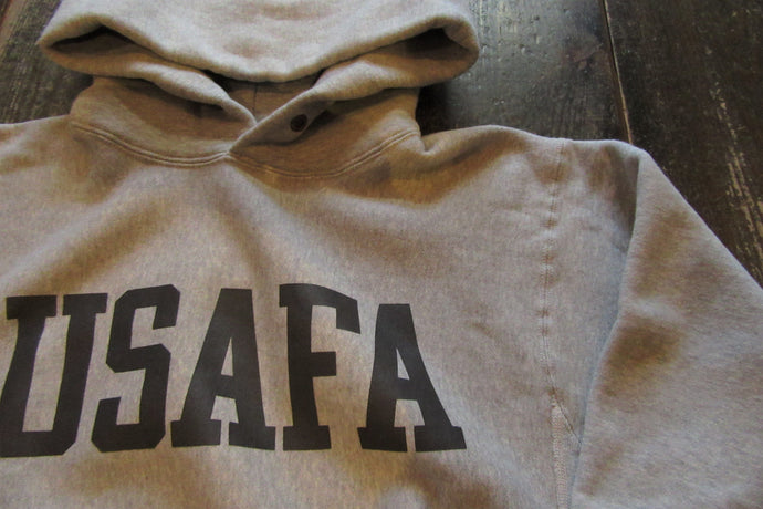 HORIZONTAL KNITTING SWEAT PARKA "USAFA"