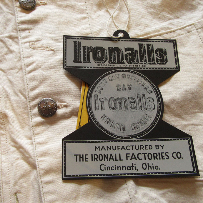 THE IRONALL FACTORIES CO. “Lot 100 JACKET” RAW WHITE