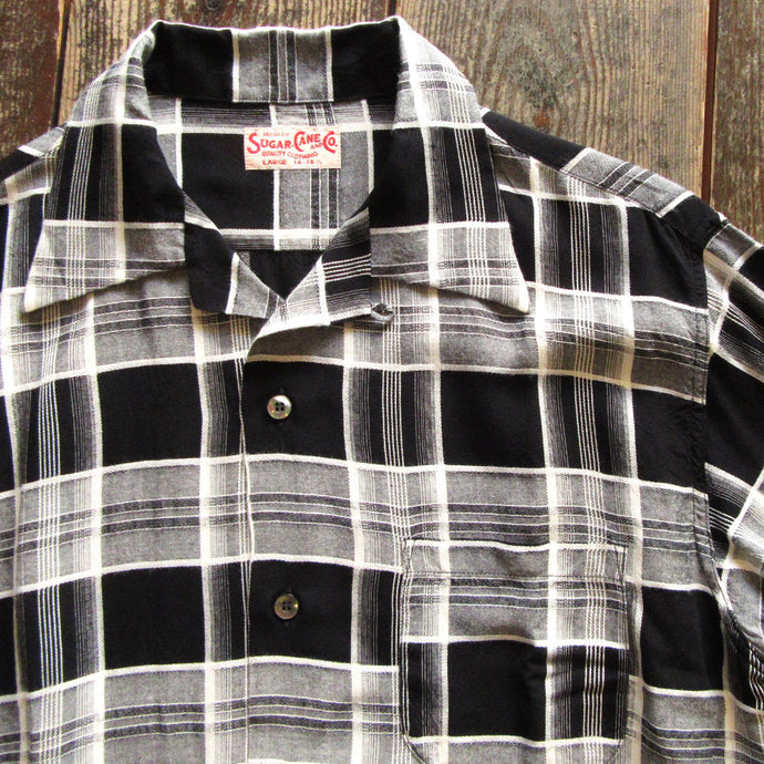 RAYON DOBBY CHECK OPEN SHIRT