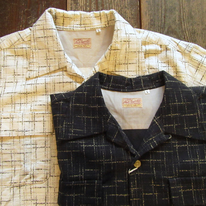 STYLE EYES Mid 1950s Style Flannel Sports Shirt