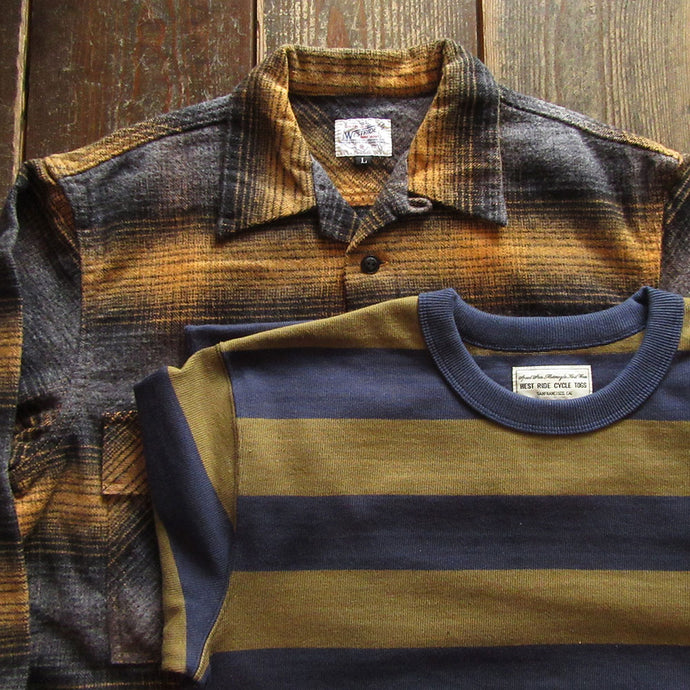 WESTRIDE WORK SHIRT&HEAVY BORDER L/S