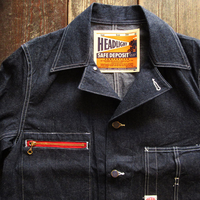 HEADLIGHT 11oz. BLUE DENIM WORK COAT