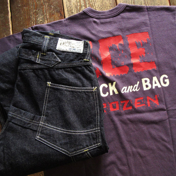 FREEWHEELERS DERRICKMAN OVERALLS&"ICE" S/S TEE