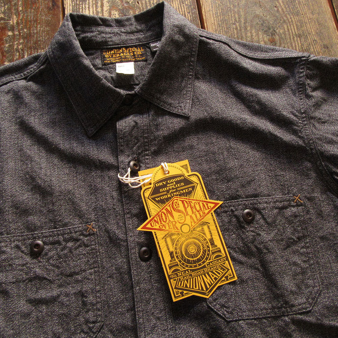 FREEWHEELERS “Neal” SHIRT BLACK PEPPER CHAMBRAY