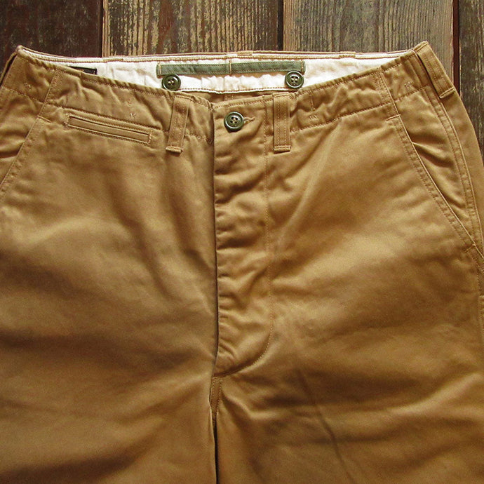 FREEWHEELERS “M-1950” TROUSERS COTTON KHAKI