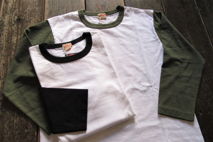 THREE QUARTER SLEEVE BASEBALL T-SHIRT
