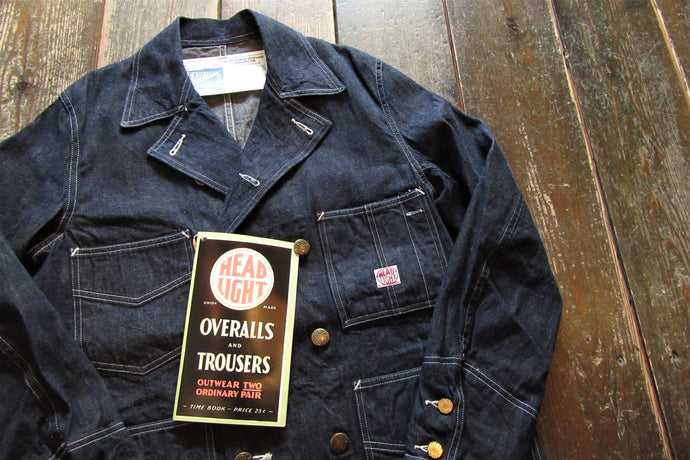 HEADLIGHT DENIM DOUBLE BREASTED COAT