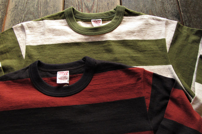 “HORIZONTAL STRIPED" SET-IN  T-SHIRT