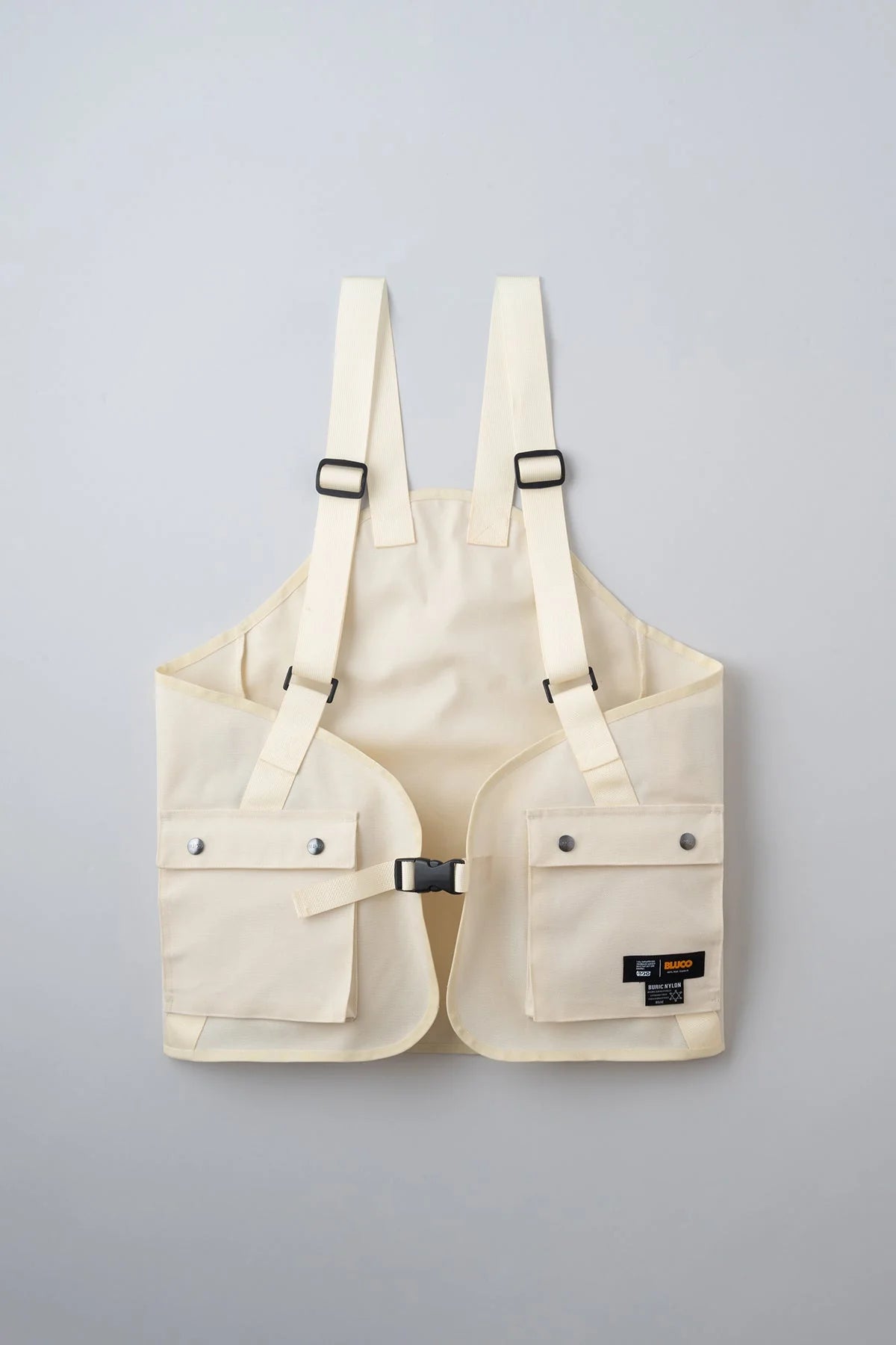 BLUCO Utility vest BURIC NYLON ivoly 白 BLUCO/ブルコ】BURIC NYLON UTILITY VEST – Stroke Clothing