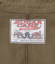 画像をギャラリービューアに読み込む, 【SUGAR CANE/シュガーケーン】 FICTION ROMANCE 10oz. KHAKI DUCK WORK COAT
