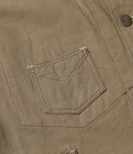 画像をギャラリービューアに読み込む, 【SUGAR CANE/シュガーケーン】 FICTION ROMANCE 10oz. KHAKI DUCK WORK COAT
